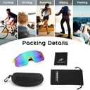 FEISEDY Sports Sunglasses for Men, Women and Teens - Baseball, Biking, Cycling UV400 Protection B2388