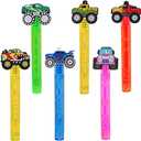 Monster Truck Party Favors,24Pcs Car Bubble Wands for Kids,Mini Bubble Wand for Monster Truck Birthday Party Supplies Decorations,Pinata Stuffers Goodie Bag Gifts Fillers Classroom Prizes