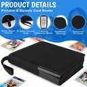 Graded Card Binder, 6 Pocket Slab Binder, Holds 60 Graded Slabs, PSA Slab Case, Ringless PSA Cards Binders with Hand Strap and Side Label Pocket, Premium Graded Card Holder for PSA, CGC Slabs, 36.2 x 36.5 x 8 cm