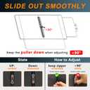 Ploreway Visor Extension for Car Visor, Polarized Sun Visor Extender with Zipper, One Pull Down Sunshade & One Side Shade Sun Block Piece for Protection from Sun Glare UV Rays, Universal for Most Cars