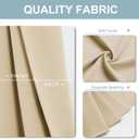ChrisDowa Blackout Curtains 54 inches Long for Bedroom - 2 Panels Set Grommet Thermal Insulated Room Darkening Curtains for Living Room (Biscotti Beige, 38 x 54 Inch)