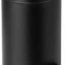 Cesun 1.2 Gallons Small Black Trash Can, Bathroom Garbage Can with Lid and Foot Pedal, Mini Round Wastebasket for Bathroom, Bedroom, Office, 4.5 Liters / 1.2 Gallons, Matte Black : Home & Kitchen