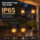 Marlrin Solar Lanterns Outdoor Waterproof 4 Pack LED Flickering Flame Light | Vintage Hanging Solar Lanterns Decorative Outdoor for Patio Garden Porch Decor Yard Pathway Camping Table Holiday Halloween