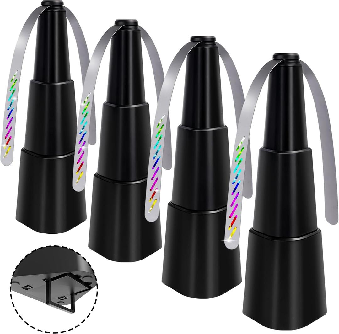 Fly Fans for Tables,Food Indoor Outside,4 Pack Portable Outdoor Picnic Fan,Batteries Powered Table Restaurant, Party, Home,Outdoor Dinner (Black)