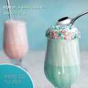 Hiware 9-Inch Long Handle Iced Tea Spoon, Coffee Spoon, Ice Cream Spoons, Stainless Steel Cocktail Stirring Spoons, Set of 4 (Silver)