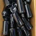 100 Pcs 2oz Black Spray Bottles, Fine Mist Refillable Travel Size Plastic Spritzers - Leak Proof Mini Mister for Cleaning, Hair, Essential Oils & Perfume