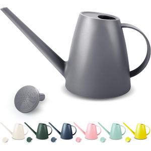 Watering Can for Indoor Plants, Small Watering Cans for House Plant Garden Flower, Long Spout Water Can for Outdoor Watering Plants 1. 8L 1/2 Gallon (Gray)