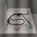 TOBUSA Rustic Vintage White Floor Lamp for Living Room Bedroom, 64inch Traditional Tall Floor Lamp with White Linen Shade, Retro LED Standing Pole Lamp Upright Floor Light for Home Decor, Pull Chain