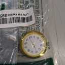 1-7/16 inch (36 mm) Clock Insert Arabic Numerals Clock Face for Diameter 1-3/8 inch (35 mm) Hole for Office Clock Part Repair DIY, Aureate