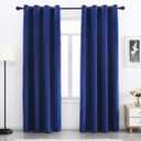 Navy Blue Velvet Blackout Curtains 84 inches Long Super Soft Velvet Curtains Grommet Thermal Insulated Curtains Window Treatment for Bedroom Light Blocking Velvet Curtain Panels Set of 2 Panels