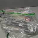 MYCYGYB Modern Clothes Rack, Coat Rack Stand, Freestanding, White Glossy Slate Heavy Base, Storage for Coats, Jackets, Scarves, Hats, Handbags Simplified 7" Shaped Design (Elegant Black)