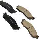 BOSCH BC965 QuietCast Premium Ceramic Disc Brake Pad Set - Compatible with Select Dodge Ram 1500, Ram 2500, Ram 3500; FRONT