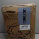 47'' Heavy Duty Snow Tube with Premium Canvas Cover and 4 Foam Filled Handles, Inflatable Snow Sled for Kids and Adult, Thickened Hard Bottom Snow Tubes for Winter Outdoor Fun Sledding