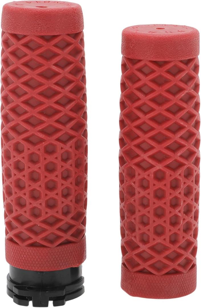 Motoforti 1" 25mm 1.1" 28mm Motorcycle Hand Grips Cover Kit Non Slip TPU Handlebar Cover for Motorcycle Scooter Bicycle ATV Dark Red 1 Set
