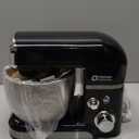 Kitchen in the box Stand Mixer,3.2Qt Small Electric Food Mixer,6 Speeds Portable Lightweight Kitchen Mixer for Daily Use with Egg Whisk, Dough Hook, Flat Beater (Black)