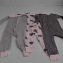 Gerber Baby-Girls 3-Pack Snug Fit Footless One-Piece Cotton Pajamas (18 Months, Hearts)
