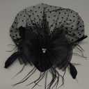 Cizoe Fascinator Hats for Women 20s 50s Vintage Pillbox Hat Kentucky Derby Fascinators Flower Veil Wedding Tea Party Hat