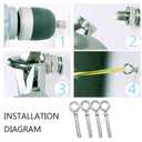 5Pcs Expansion Eye Bolt M8x90mm 304 Stainless Steel Expansion Screws Heavy Duty Ring Lifting Expansion Anchor Eyebolt Closed Hook Wall Concrete Eye Bolt Fasteners (M8*90MM)