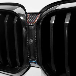 BETTERHUMZ Car Camera Frame Decal Sticker Compatible with BMW X3 X4 G01 G02 G08 2021 2022 2023 2024 Carbon Fiber Decor Trim Exterior Accessories (BLK MP)