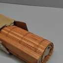 LazBlinds No Tools No Drill Cordless Bamboo Roman Shades, Light Filtering Window Treatment, Roll Up Bamboo Blinds for Windows 28'' W x 64'' H, Wood