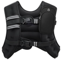 Zelus 30lb Weight Vest with Reflective Stripe for Workout, Strength Training, Running, Fitness, Muscle Building, Weight Loss, Weightlifting