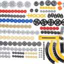 SEEMY 233PCS Gear Set for Technical-Series Parts Compatible with Lego Technic Parts, Liftarm, Pins, Axles, Connectors for Technic Building Blocks Set (Gear Set)