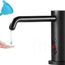 Touchless Automatic Soap Dispenser for Kitchen Bathroom Sink Built in Liquid Commercial Electric Soap Dispenser with Bottle and Pump Matte Black
