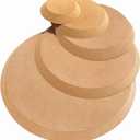 GeryVtee Ceramics Plate Forming Molds - 5 Pcs Round Slump Molds for Clay, Handbuilding Plates - Wooden Pottery Tools and Supplies