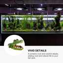 POPETPOP Simulated Crocodile Aquarium Ornament 5.51 Inch Resin Alligator Fish Tank Decor Safe Durable Bubbling Aquatic Decoration for Freshwater Saltwater Tanks