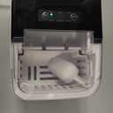 OLIXIS Ice Maker Machine with Handle,26lbs in 24Hrs,9 Ice Cubes in 6 Mins,Auto-Cleaning Portable Ice Maker with Basket and Scoop, Countertop Ice Maker for Home/Kitchen/Camping/RV, Sleek Black