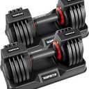 25lbs Pair Adjustable Dumbbell Set, Adjust Dumbbell Weight for Exercises Pair Dumbbells for Men and Women in Home