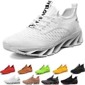 Mens Height Increasing Shoes, 3 Invisible Elevator Boost Sneaker, Casual Breathable Mesh Non Slip Knit Slip-On, Non-Slip Lightweight Comfort Boosting Shoes(White,US 12)