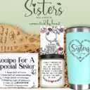 Sisters Gifts from Sister, Sister Birthday Gifts, Gift for Sisters in Law Adult Birthday, Mother Day, Christmas, Sis-ter Gift Baskets Ideas