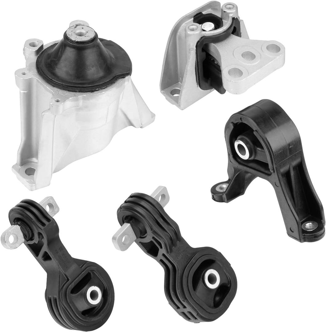 5PCS Engine Motor & Trans Mount Compatible with 2007 2008 2009 2010 2011 Honda CR-V L4 2.4L Replace with A4535 A4536 A4595 A4598 A65010 Engine Motor Transmission Mount