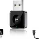 Wireless CarPlay Adapter for Apple iPhone - Upgraded Mini Design, USB/USB-C Plug & Play Converts Wired Connection - Compatible with iOS 10+ & Factory CarPlay Cars (Style 1)