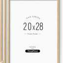 Minimalist 20x28 Picture Frame Set of 3, Natural Solid Oak Wood 20x28 Poster Frame, Lightweight for Wall Mounting(3 Pack, Oak)