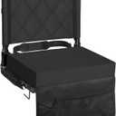 Sheenive Stadium Seats for Bleachers with Back Support, Bleacher Seats with Backs and Cushion Wide, Padded Portable Folding Comfort Stadium Chair with Shoulder Strap, Perfect for Sports Events, Black
