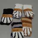Loritta 5 Pairs Womens Fuzzy Socks Winter Warm Cozy Fluffy Super Soft Slipper Socks