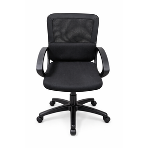 Swivel Rolling Computer Chair Executive Lumbar Support Task Mesh Chair Adjustable Stool for Women, Men (Black)