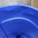 Rubbermaid Commercial Products BRUTE Heavy-Duty Round Trash/Garbage Can, 20-Gallon, Blue, for Landscapers/Construction Sites/Restaurants/Back of House/Offices/Warehouses/Commercial Environments