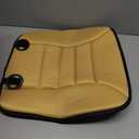 Car Seat Cushion Pad, Memory Foam Automotive Butt Cushion with Non-Slip Silicone Bottom, Breathable Driver Seat Protector for Vehicle, Home and Office Chairs (Orange)