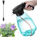 Electric Spray Bottle Plant Mister for Indoor Outdoor Plants, 0.5 Gallon Automatic Watering Can Rechargeable Battery Powered Sprayer with Adjustable Spout for Gardening, Cleaning(Green Style)