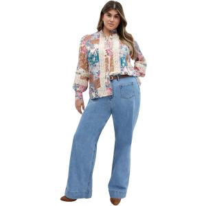 City Chic Women's Plus Size Shirt - Whimsical Print, 22