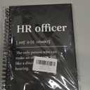 HR Officer Definition Hardcover Spiral Blank 160 Page Notebook, Human Resources Gifts, HR Professionals Gift, HR Office Work Gifts for Colleagues Coworker, Employee Appreciation Gifts