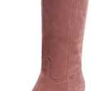 Women's Knee High Boots Square Toe Chunky Block Heel Long Boots for Women Comfortable Slip on Low Heel Womens Riding Boot (8)