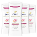 Dove Advanced Care Antiperspirant Deodorant Stick Rose Petals 3 Count for after shave care for underarms 72 hour odor control with all-day sweat protection stick for soft underarms 2.6 oz