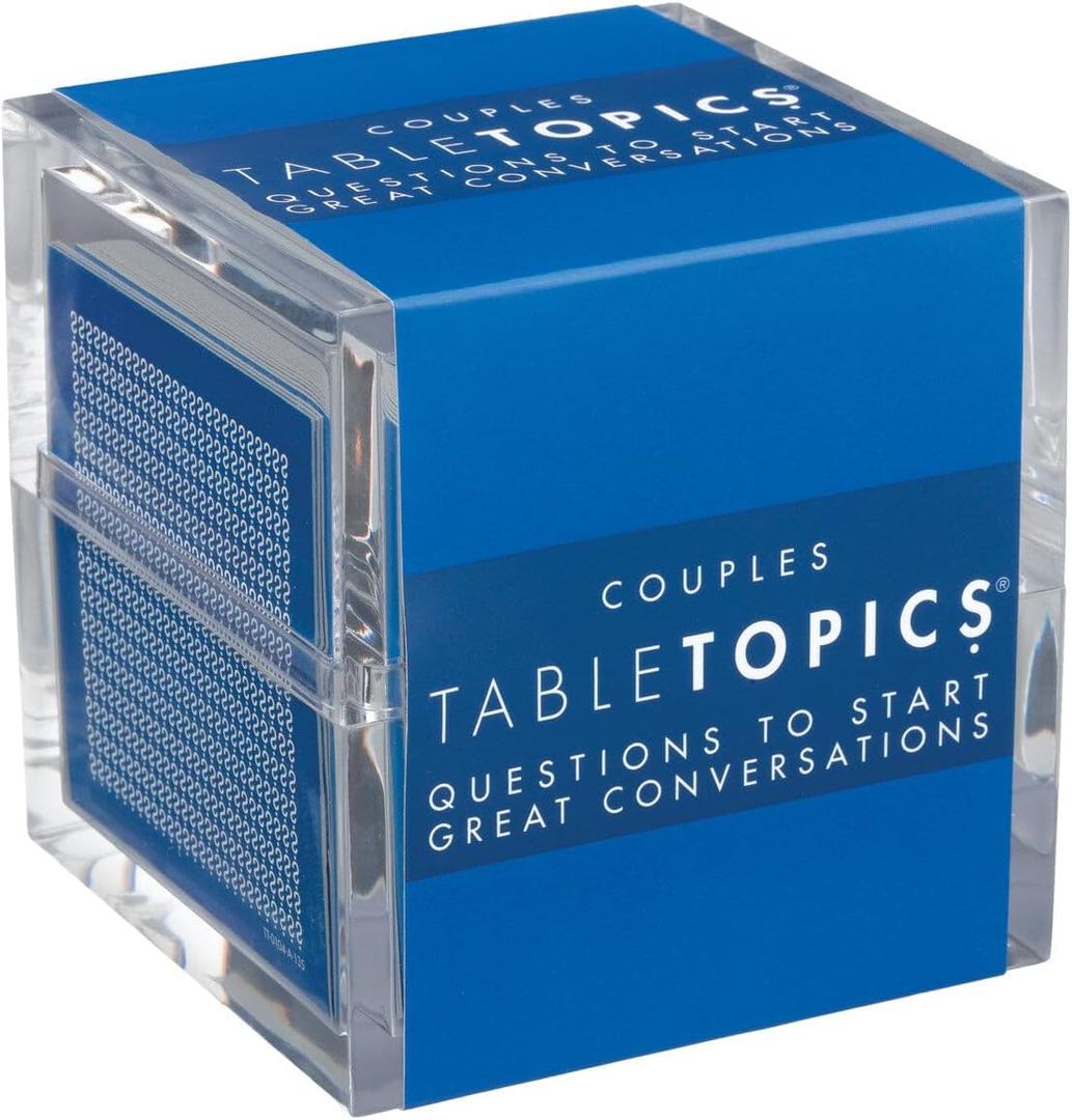 TableTopics Couples Conversation Starter Cards - Valentine's Day Gift for Romantic Partners with 135 Questions for Date Nights & Intimate Talks