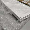 Hoolerry 3 Sets Wood Shelf Covers for Wire Shelving Removable Closet with 18 Grain Stickers Wire Rack Covers for Pantry Home and Kitchen Organization(30 x 16 Inch,White)