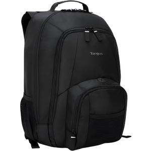 Targus 16 Inch Groove Laptop Backpack, Black - Fits Most Laptops up to 16", Water Resistant Travel Backpack for Business Commuters and Travel (CVR600)