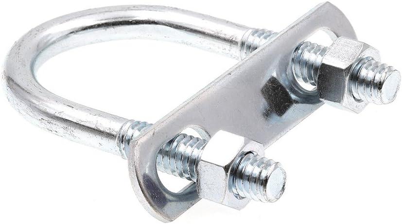Prime-Line 9071969 U-Bolts, Round Bend, 5/16 in.-18 X 1-3/8 in. X 2-1/2 in. for 1 in. Pipe, Zinc-Plated Steel (10-Pack)